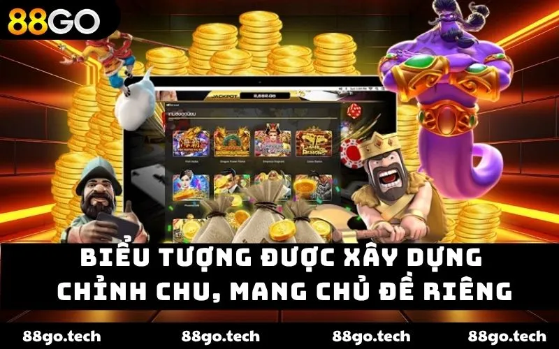 Biểu tượng được xây dựng chỉnh chu, mang chủ đề riêng Biểu tượng được xây dựng chỉnh chu, mang chủ đề riêng