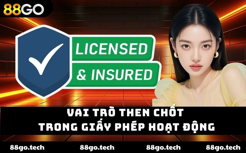 Vai trò then chốt trong giấy phép hoạt động Vai trò then chốt trong giấy phép hoạt động
